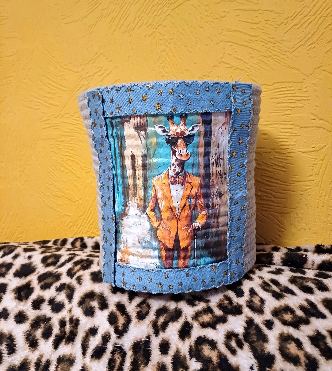 Artistic woven storage basket